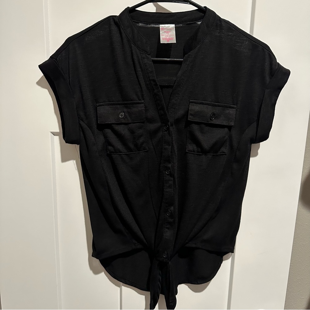 Black button down women’s S shirt